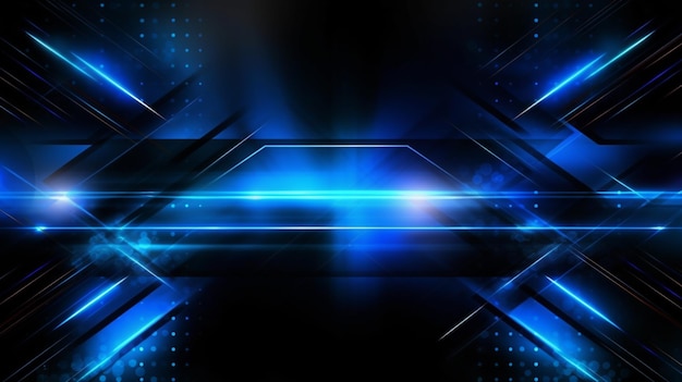 Tech background image Simple style Black and blue