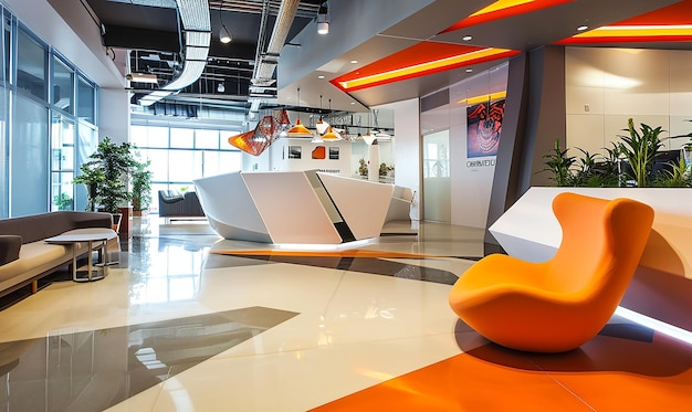 Tech Company Reception Area