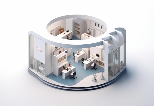 Photo tech incubator isometric isolated