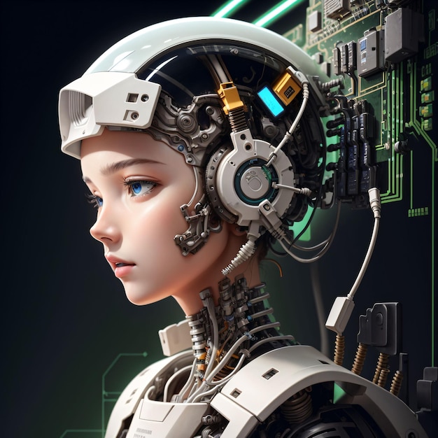 tech robot woman