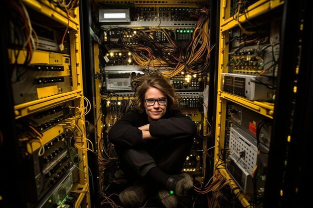 Tech Tranquility engineer woman photo