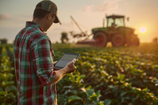 Foto efficienza agricola migliorata con la tecnologia