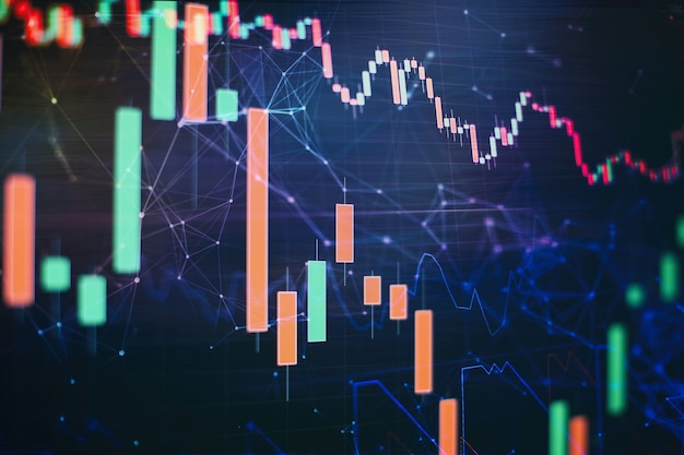 Technical analysis on the monitor of a computer