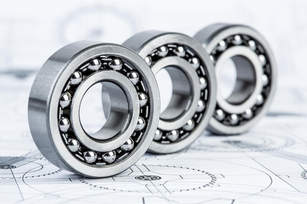 Technical drawings with the Ball bearings