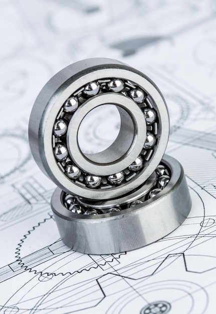 Technical drawings with the Ball bearings