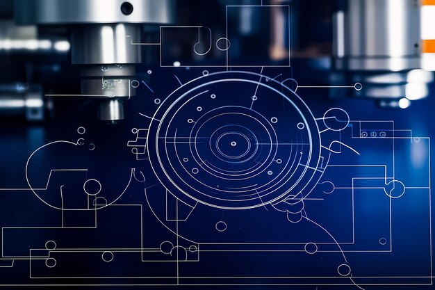 Photo technical gear circuit board background