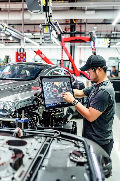 Technicians inspect selfdriving vehicles troubleshoot hardware and software issues and oversee quali