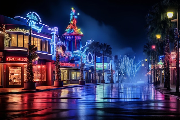 Technicolor Twilight City Neon City foto