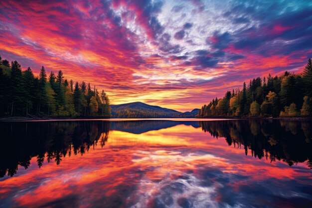 Technicolor Twilight Tranquility cool background photo