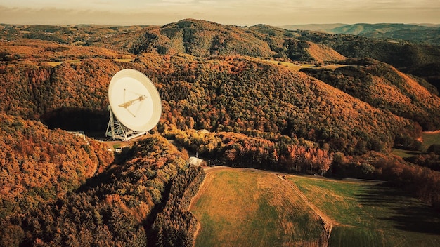 Foto techniek en natuur gecombineerd op een zonnige herfstdag