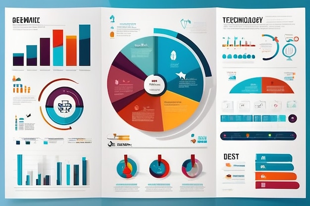 Foto technische infografische sjabloon