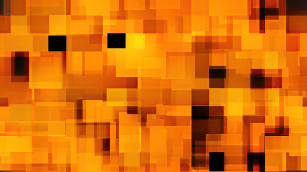 Techno patterns modern vibrant orange pixel pattern