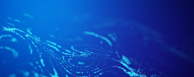 technological background big data data background blockchain technology concept radio waves encryption cryptography digital background wave background 3d render