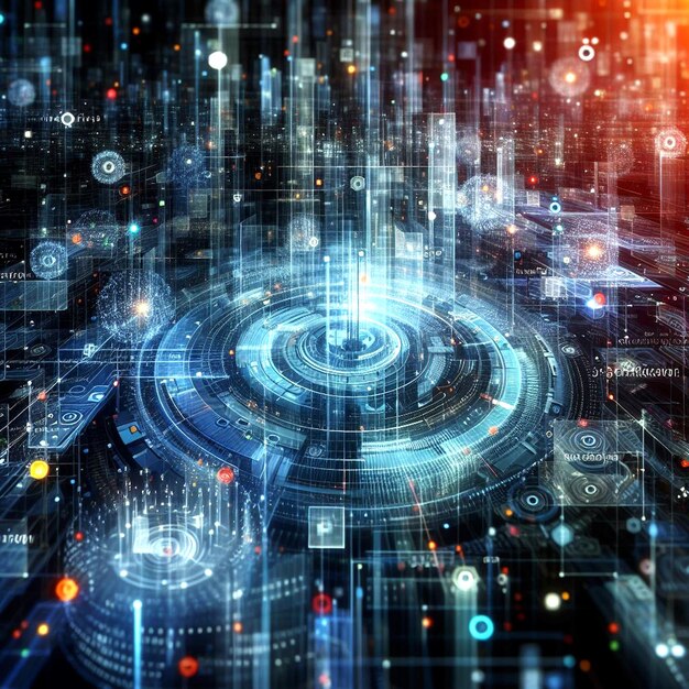 Технологическая среда каждая частица передает уникальный кусок информации генерирующий ai