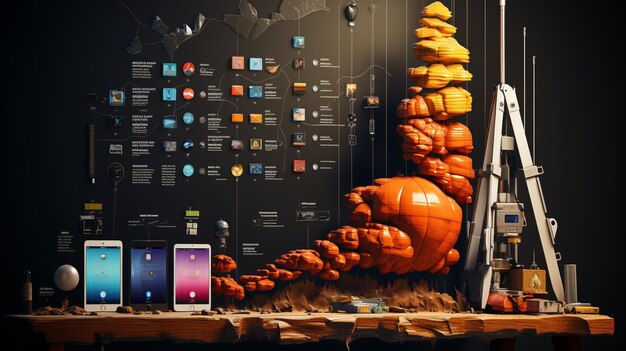 Premium Photo  Technological Evolution The Rise of Tablets