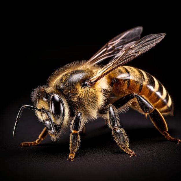 Premium AI Image | Technological Marvel Explosive Pigmentation Of A Bee ...