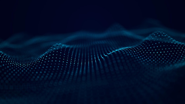 Technological wave Digital background Great data visualization