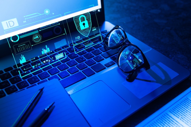 Foto technologie beveiligingsconcept veiligheid digitaal beveiligingssysteem