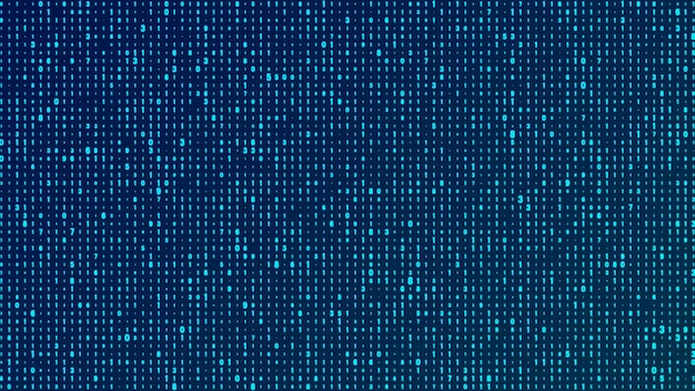 Technologie stream binaire code Digitale afbeelding Blauwe matrix achtergrond Programmering codering hacking en encryptie 3D-rendering