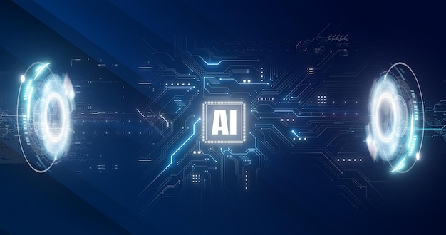 technology artificial intelligence digital background design