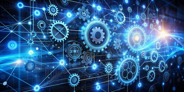 technology background in abstract style