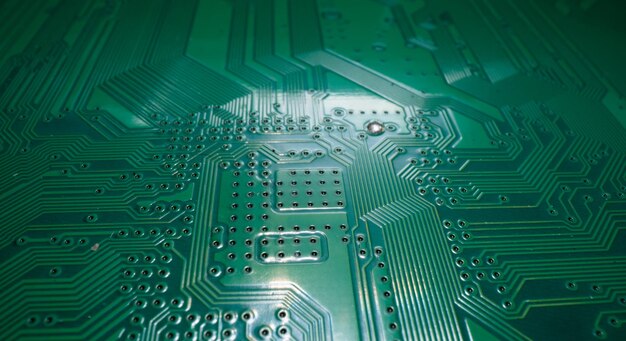 Technology background high tech electronic circuit board background closeup macro electronic circuit