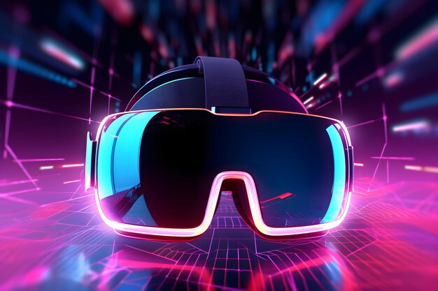 Technology background of virtual reality