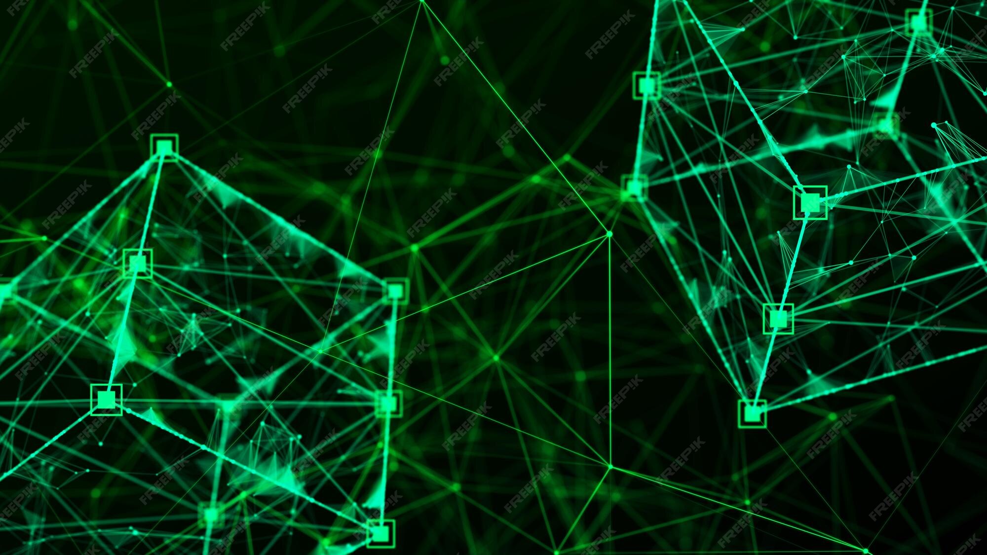 Premium Photo Technology block chain network connection big data