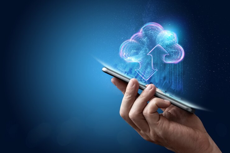 Photo technology blockchain abstract background