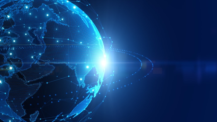 Photo technology digital data network connection