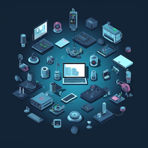 Technology illustration image