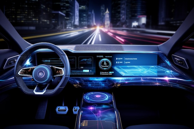 Technology on a New Car Dashboard Generative AI