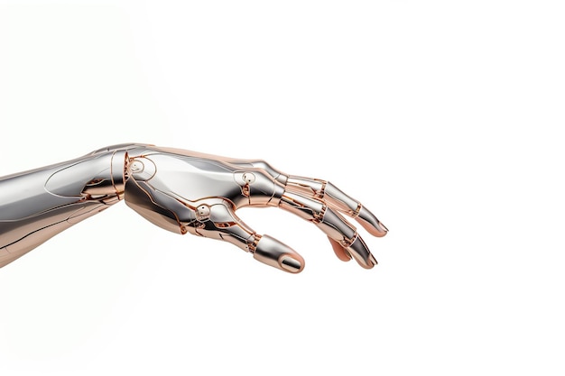 Technology robot female hand