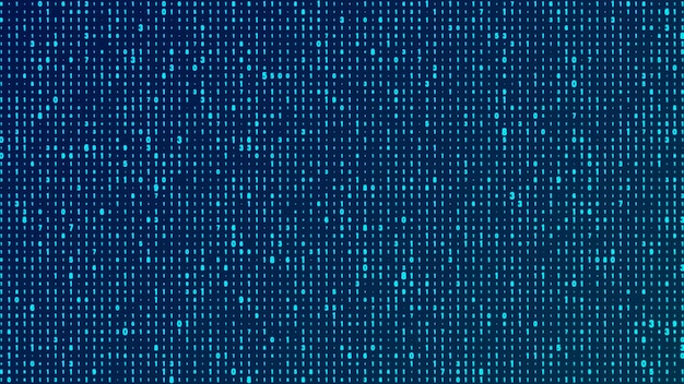 Technology stream binary code Digital illustration Blue matrix background Programming coding hacking and encryption 3d rendering