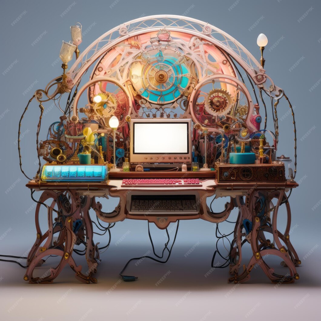 Premium AI Image  The TechnoSteampunk Delight A Dazzling Fusion of Art 