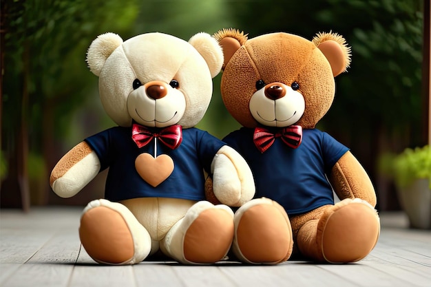 Teddy bear couple love cute hugging hug