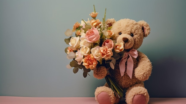 teddy bear image with plain background