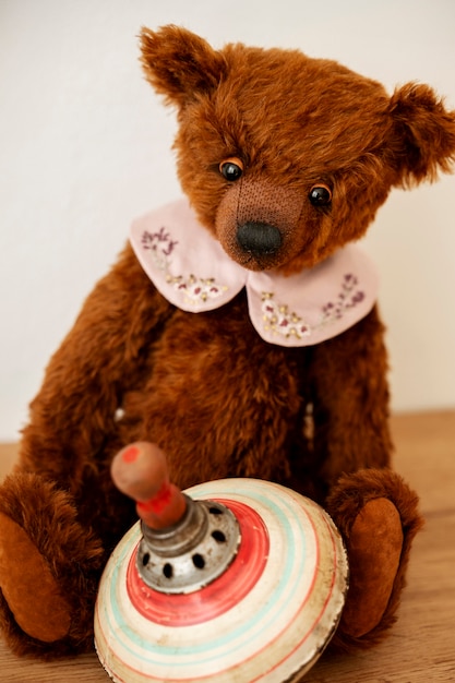 Photo teddy bear indoors still life