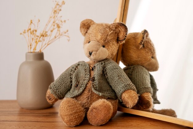 Teddy bear indoors still life