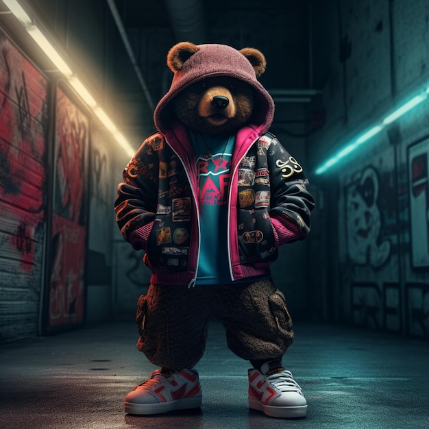 Premium AI Image | Teddy Bear Wearing
