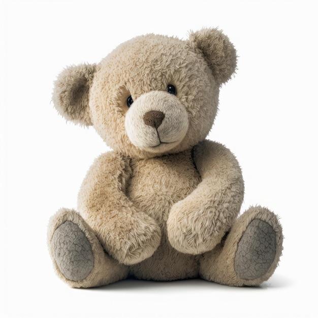 Teddy bear on white background