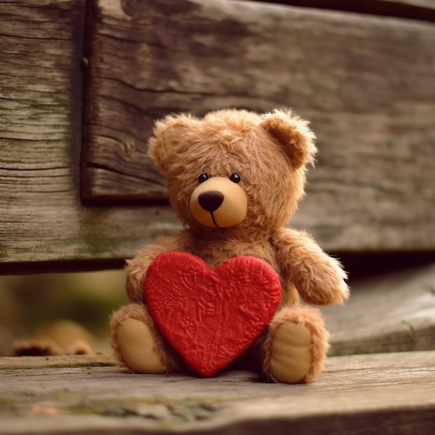 teddy bear with heart