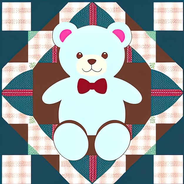 Teddy bears pattern seamless