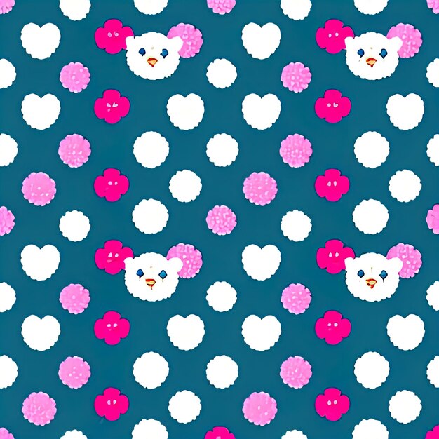 Teddy bears pattern seamless