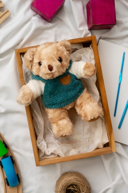 Teddybeer binnen stilleven