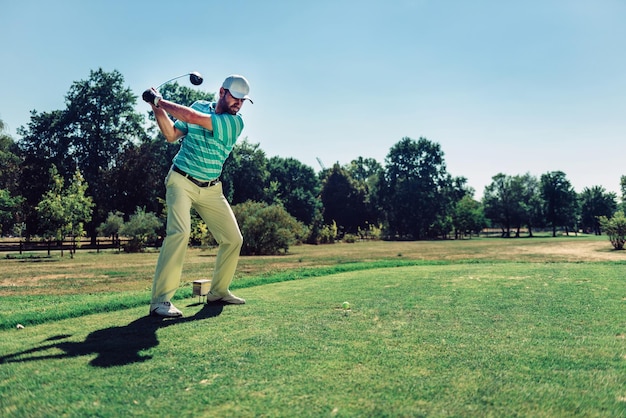 Teeing off with driver