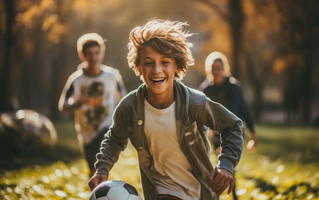 Photo teen soccer showdown commences