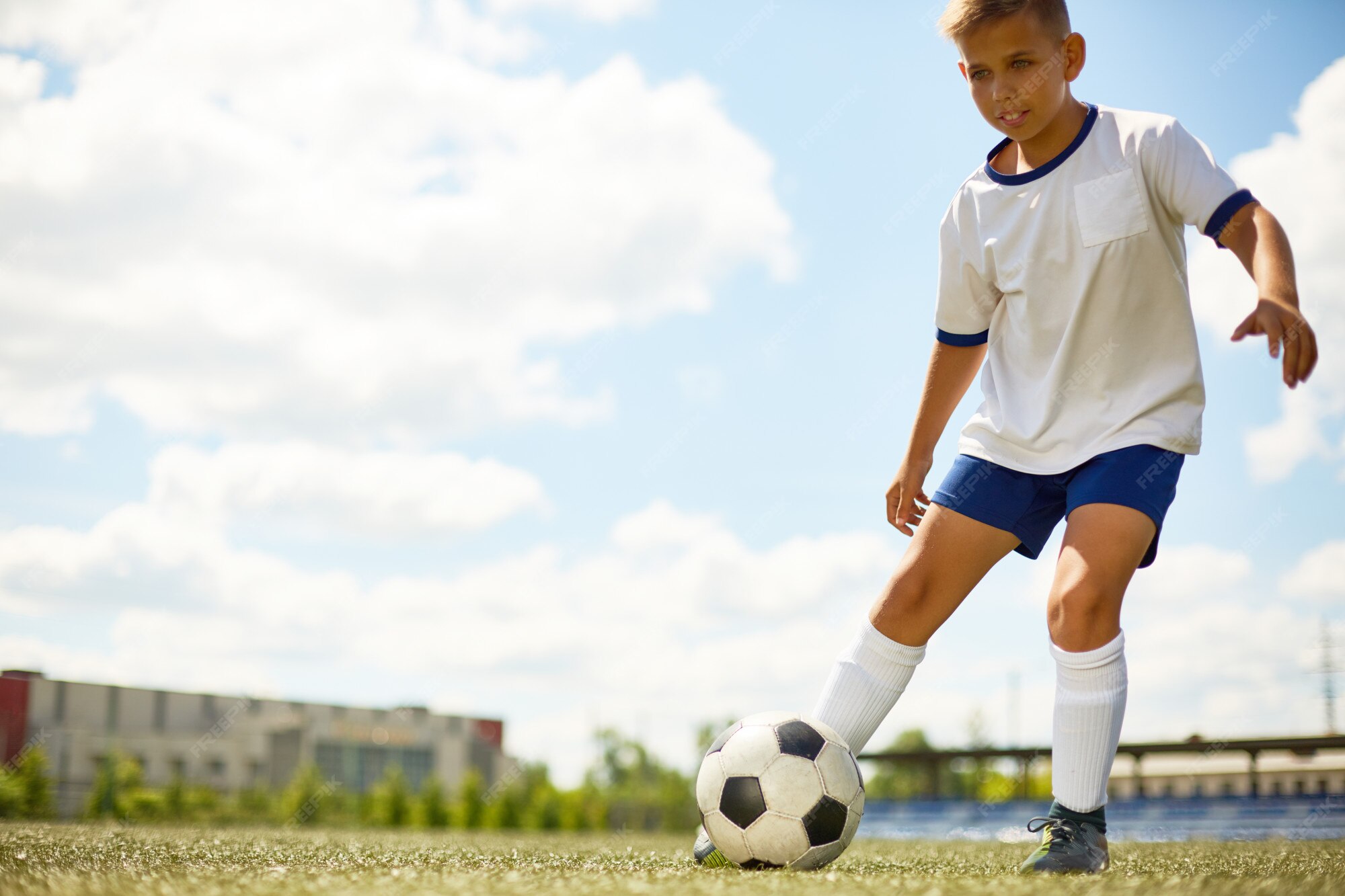 He is playing Football