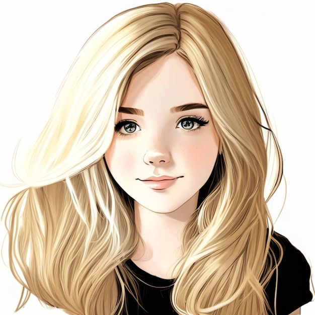 teenage girl cute girl drawing