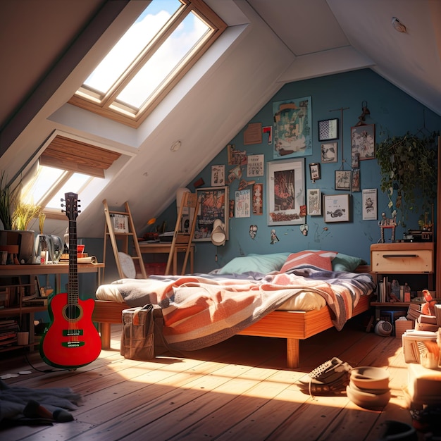 Teenager bed room